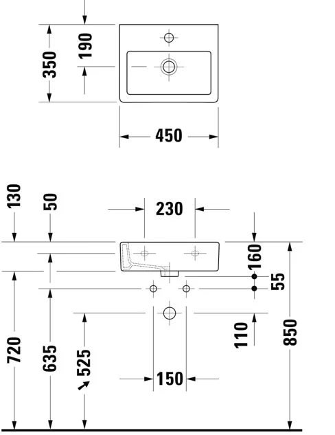 duravit-vero-hand-washbasin-070445 Waterloo Bathrooms Dublin 3.jpg