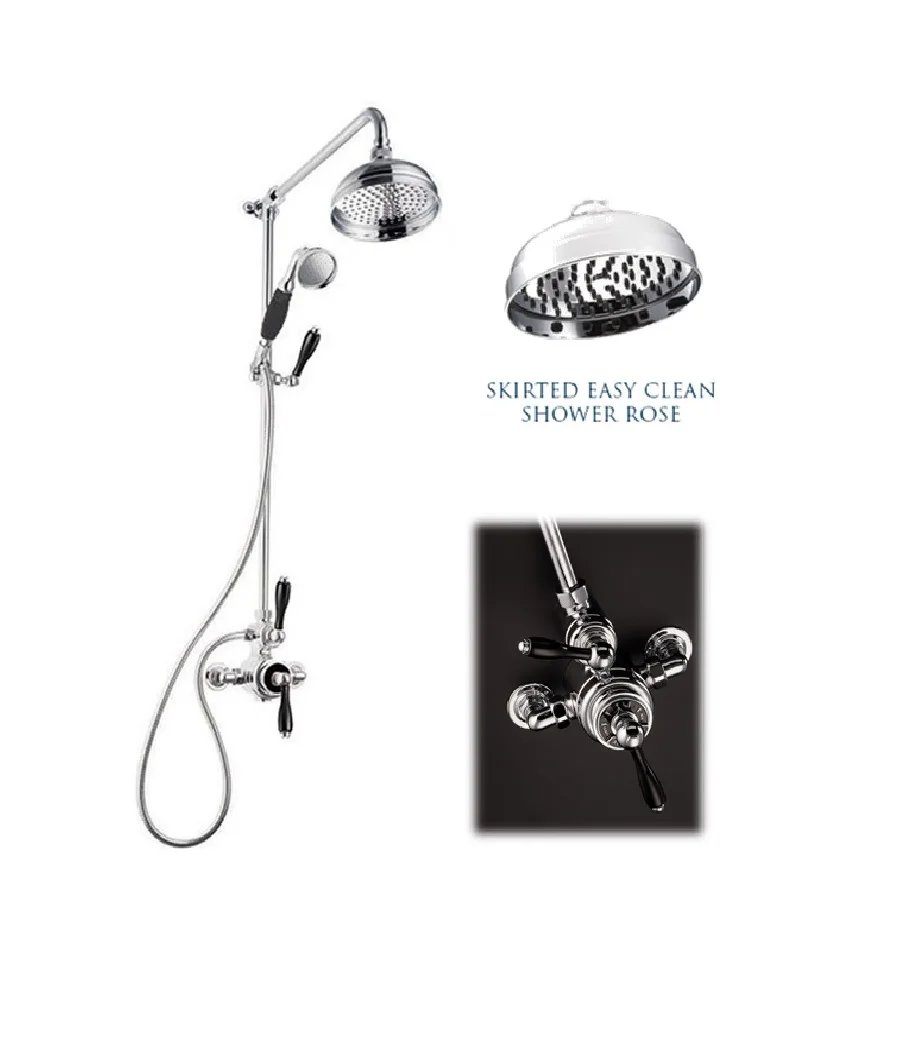 St James Thermostatic Shower Set Chrome & Black tech drawing dublin waterloo bathrooms commercial contracts ireland image.jpg