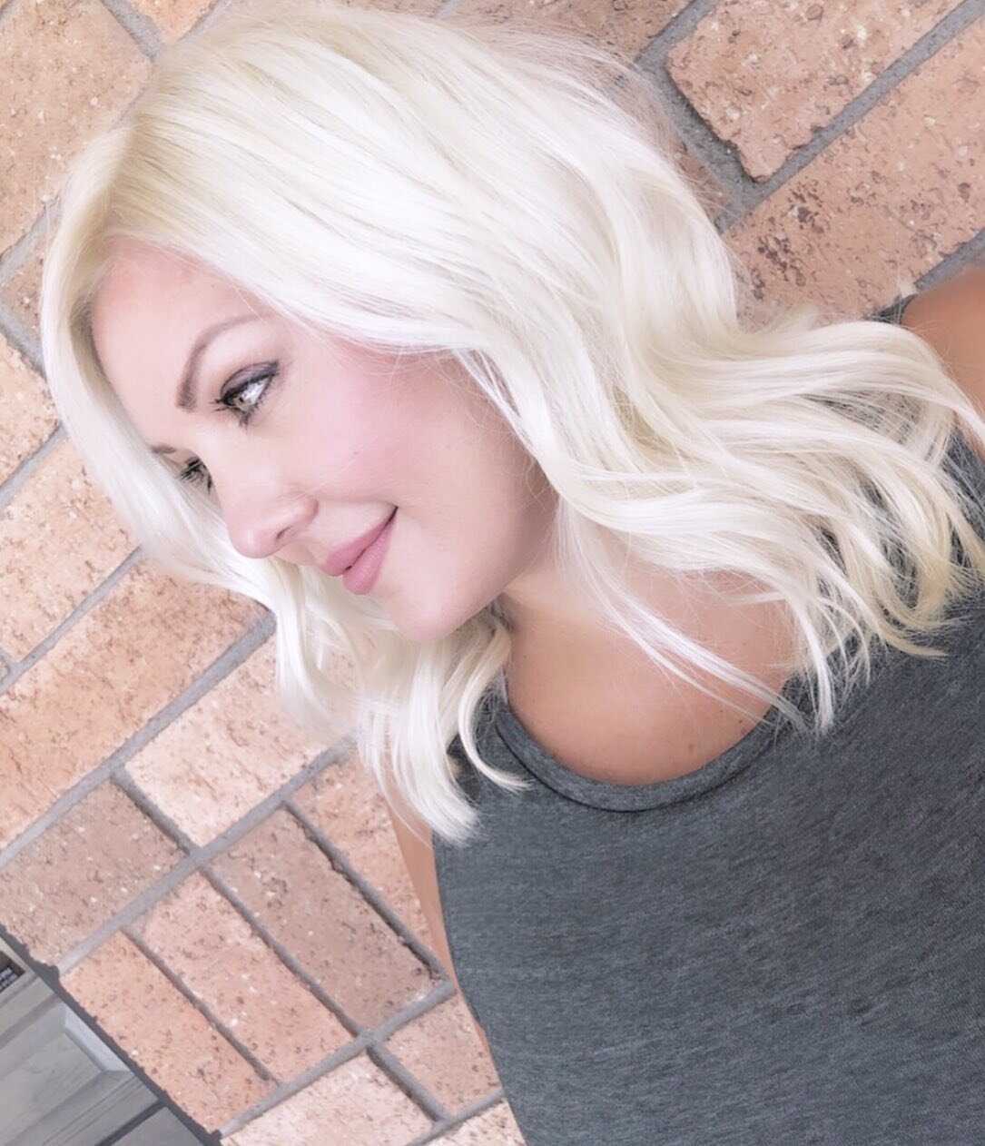 short bleach hair