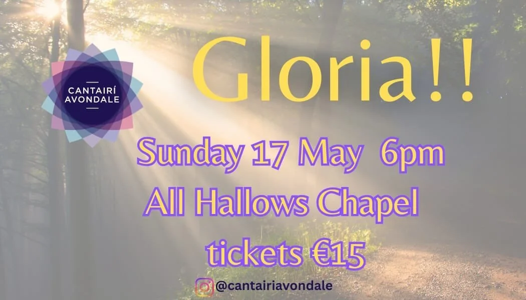 6pm Sunday 17th May - All Hallows Chapel DCU. Tickets available on Eventbrite (link in bio) and at the door. See you there 🎶