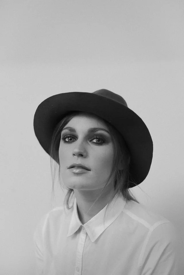 Portrait of Melissa Model with wide brim hat