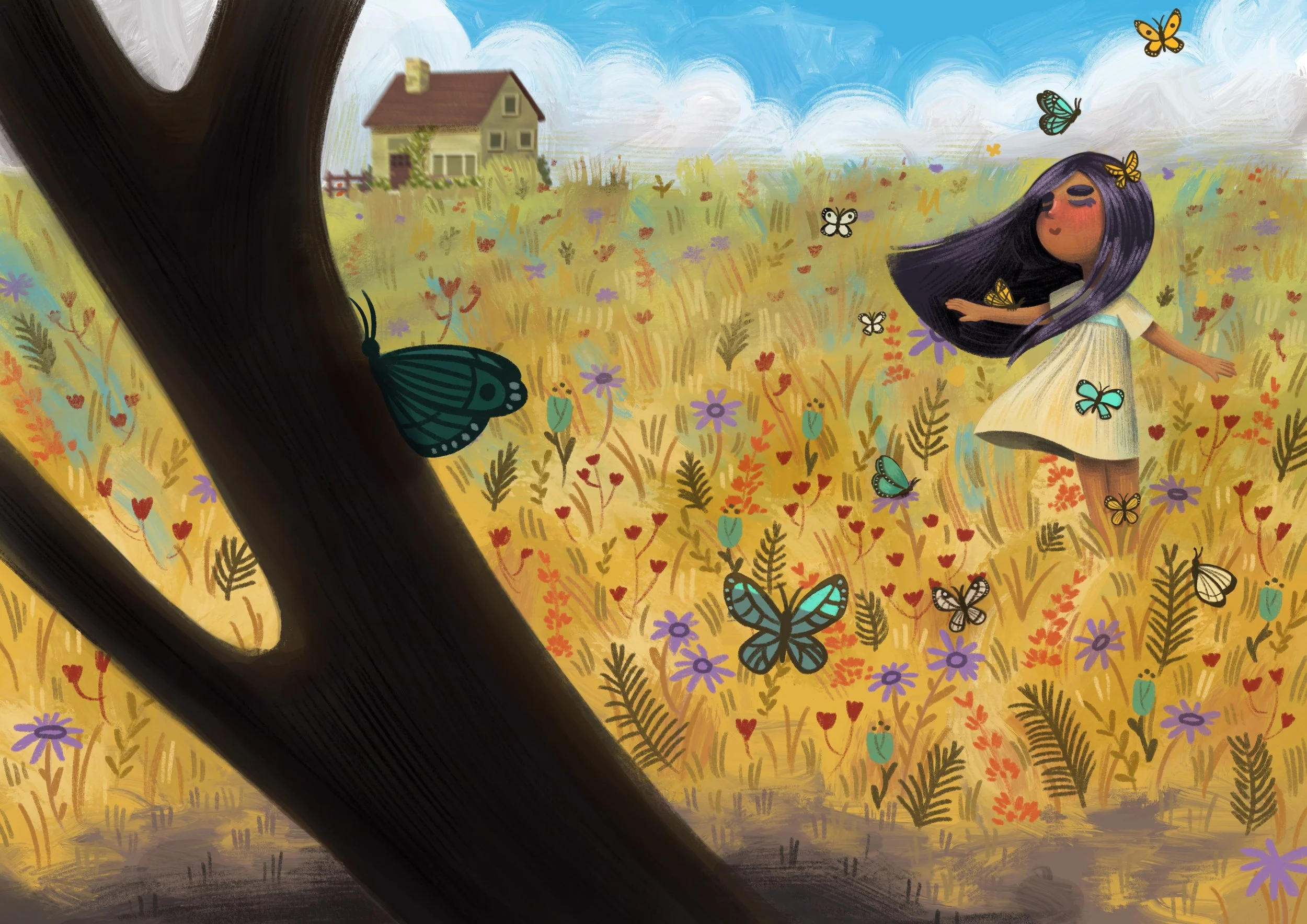   Butterfly Afternoon  | Procreate 