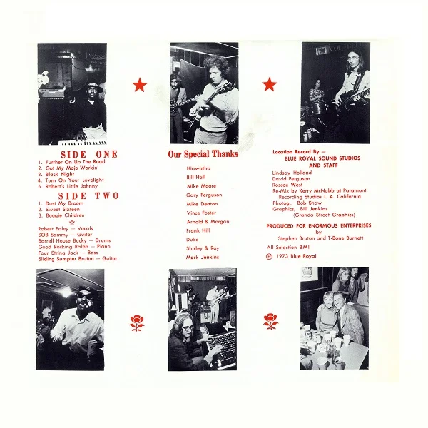 Back Cover – Robert Ealey and His Five Careless Lovers – Live at the New Blue Bird Nite Club (1973)