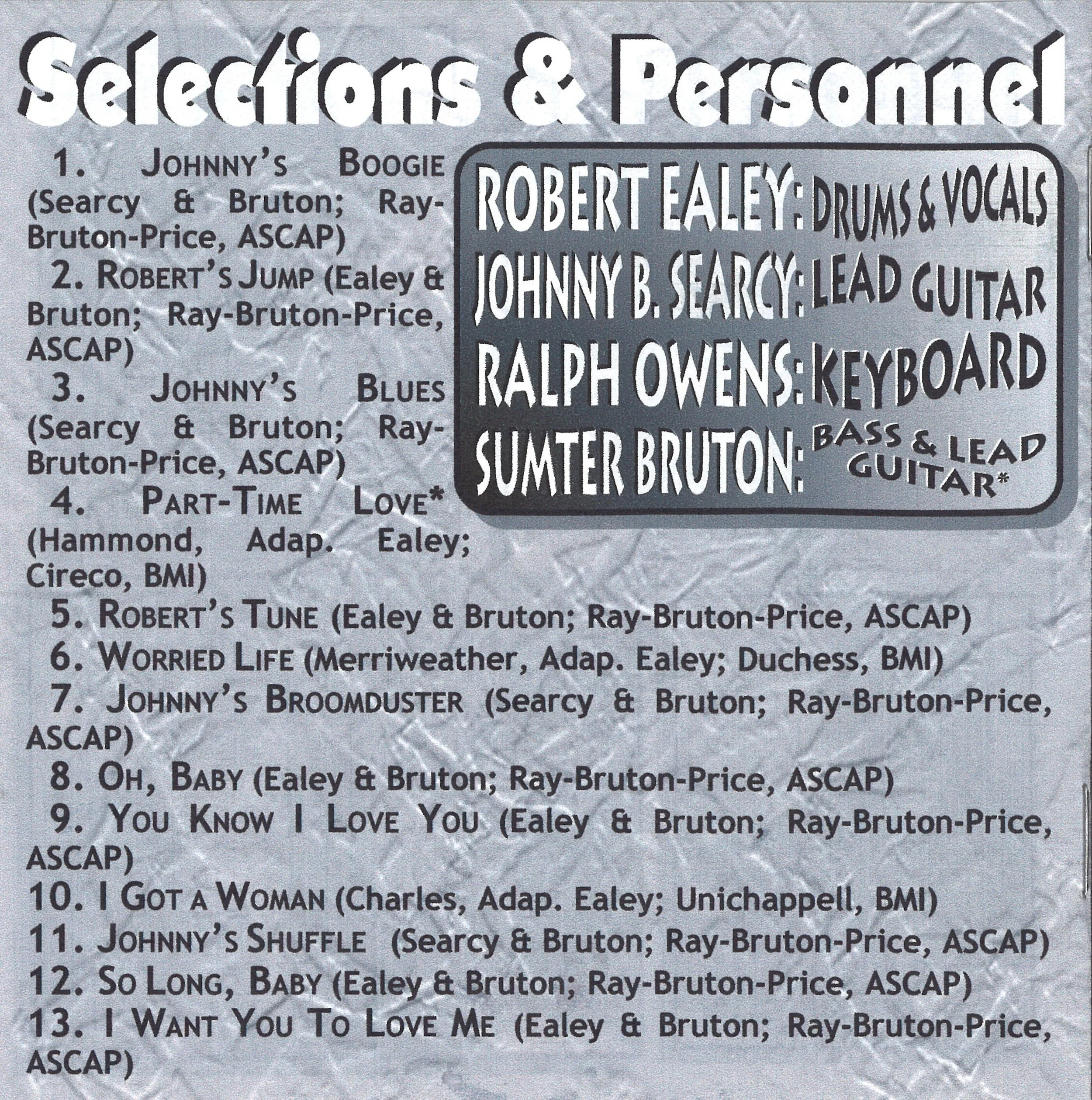 Back Cover – Robert Ealey - Blues That Time Forgot (2003)