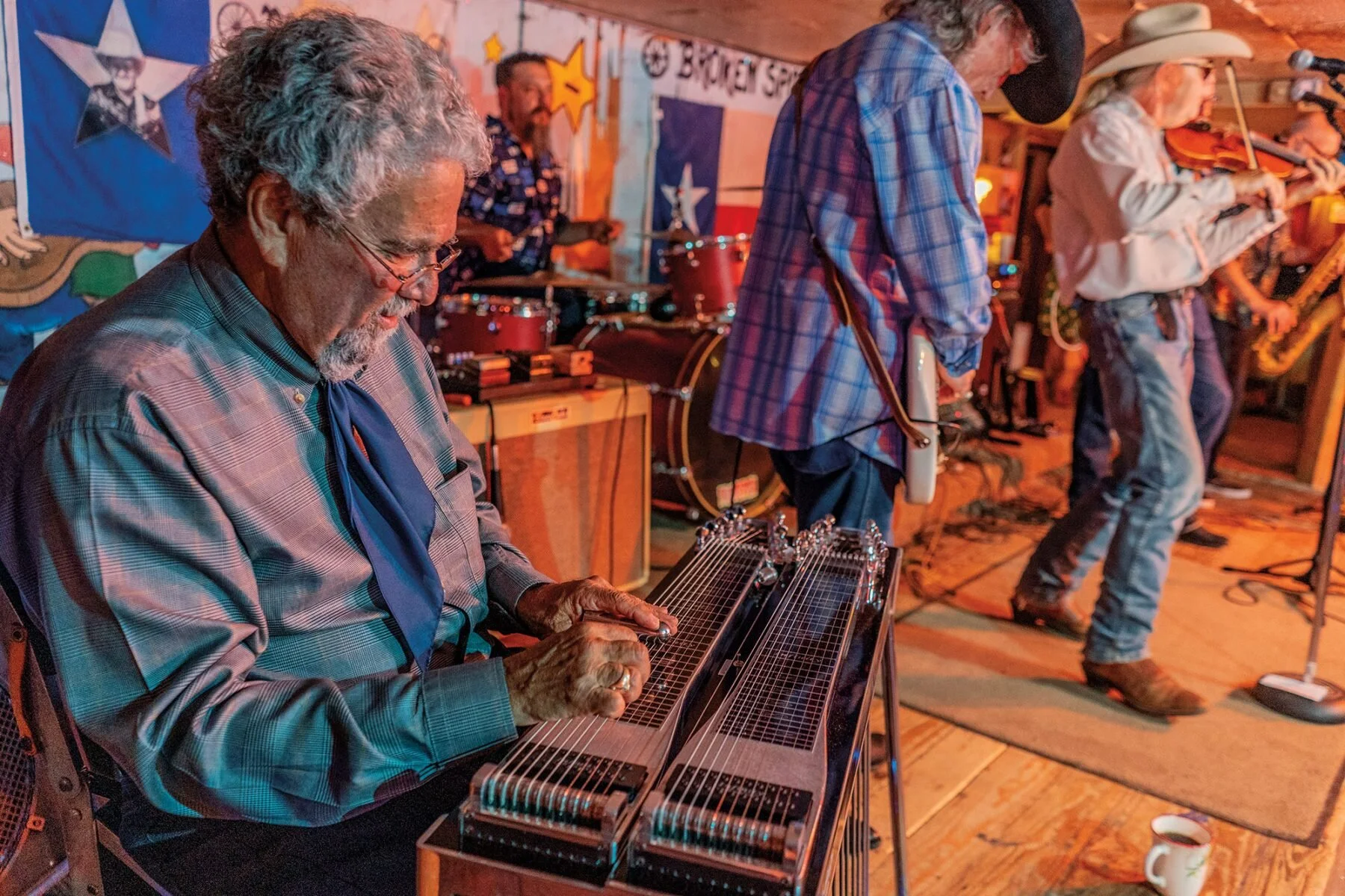 Alvin Crow and the Pleasant Valley Boys are among bands keeping Western swing music alive at venues like the Broken Spoke in Austin. Photo: Will van Overbeek
