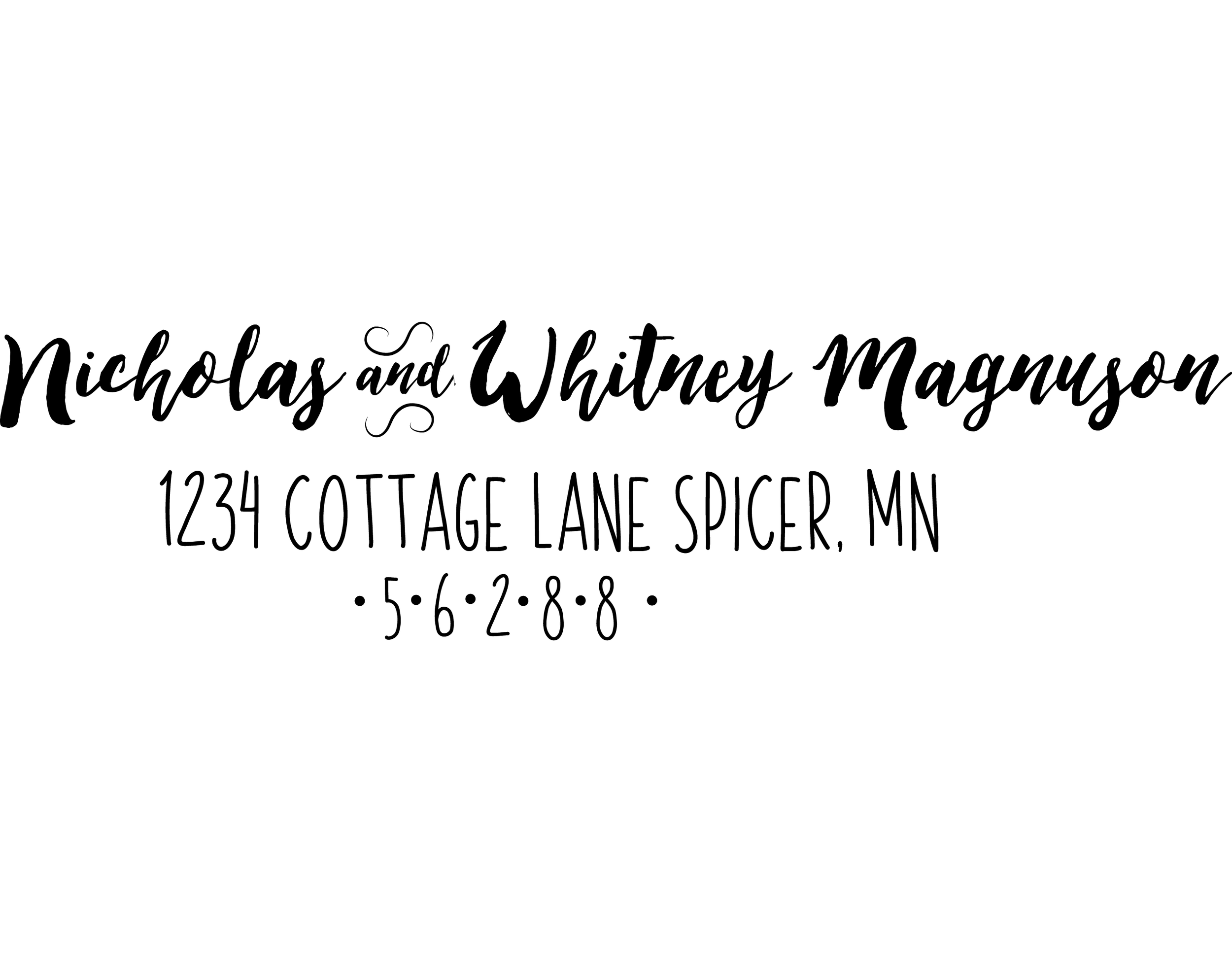 5 Address Stamp Magnuson Custom Stamps
