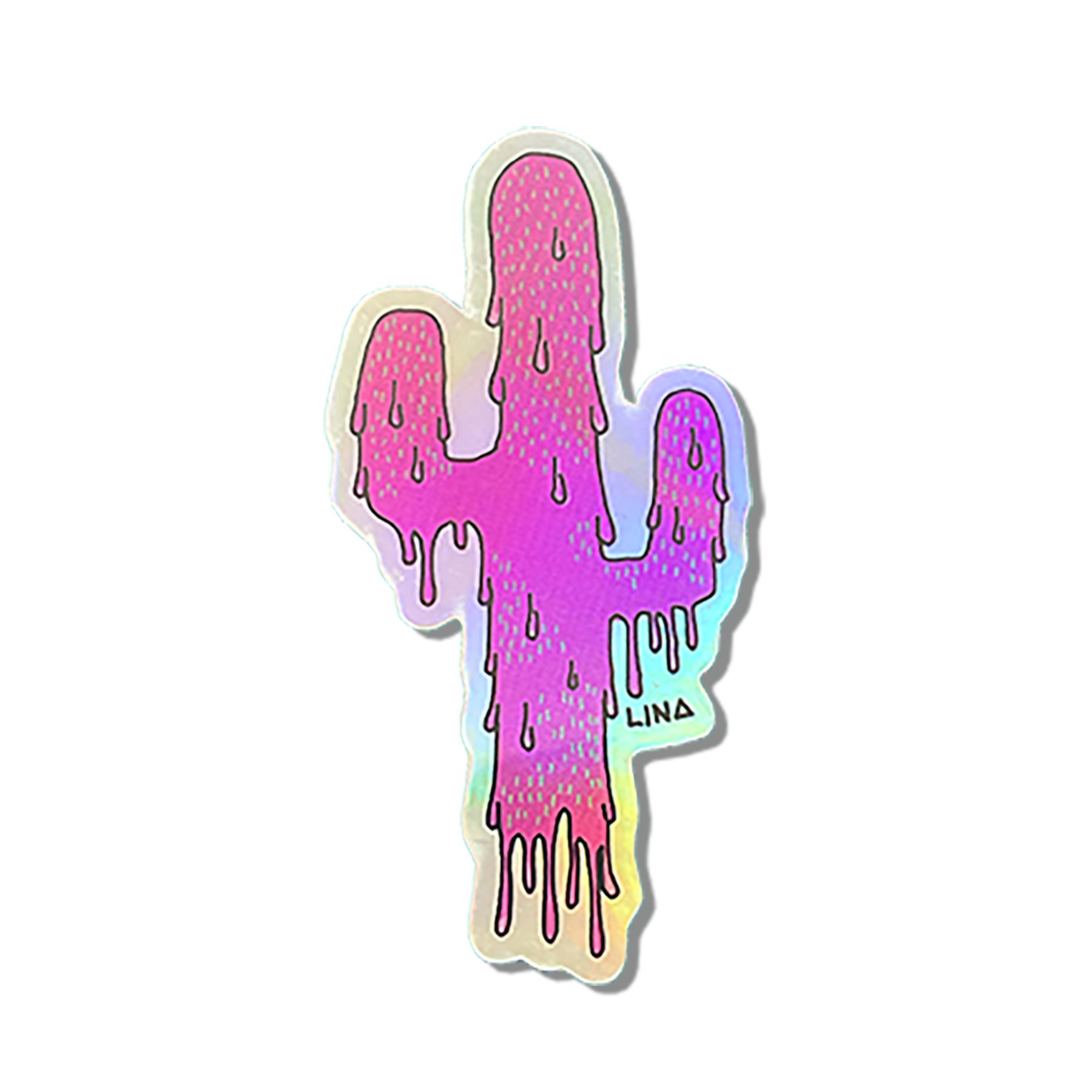 Pink melting cactus