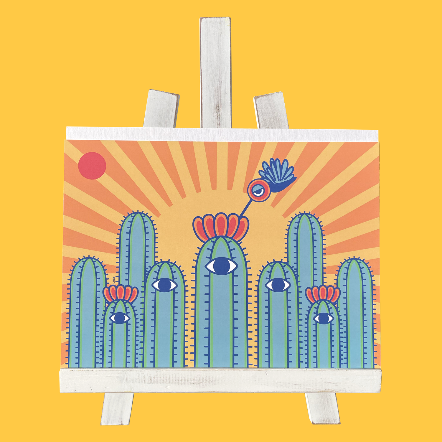 Cactus Farm Print  Turtle Heights