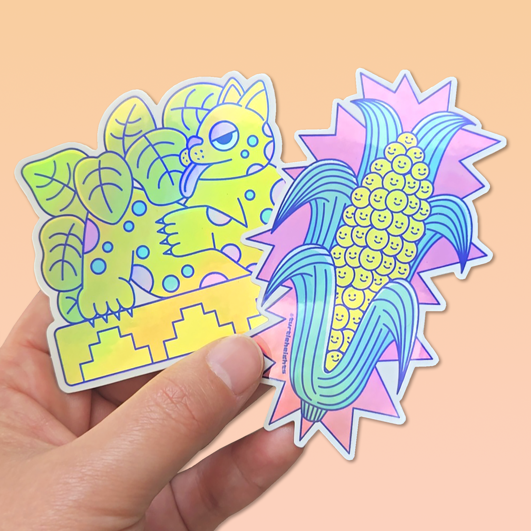 Jaguar & Elote Stickers