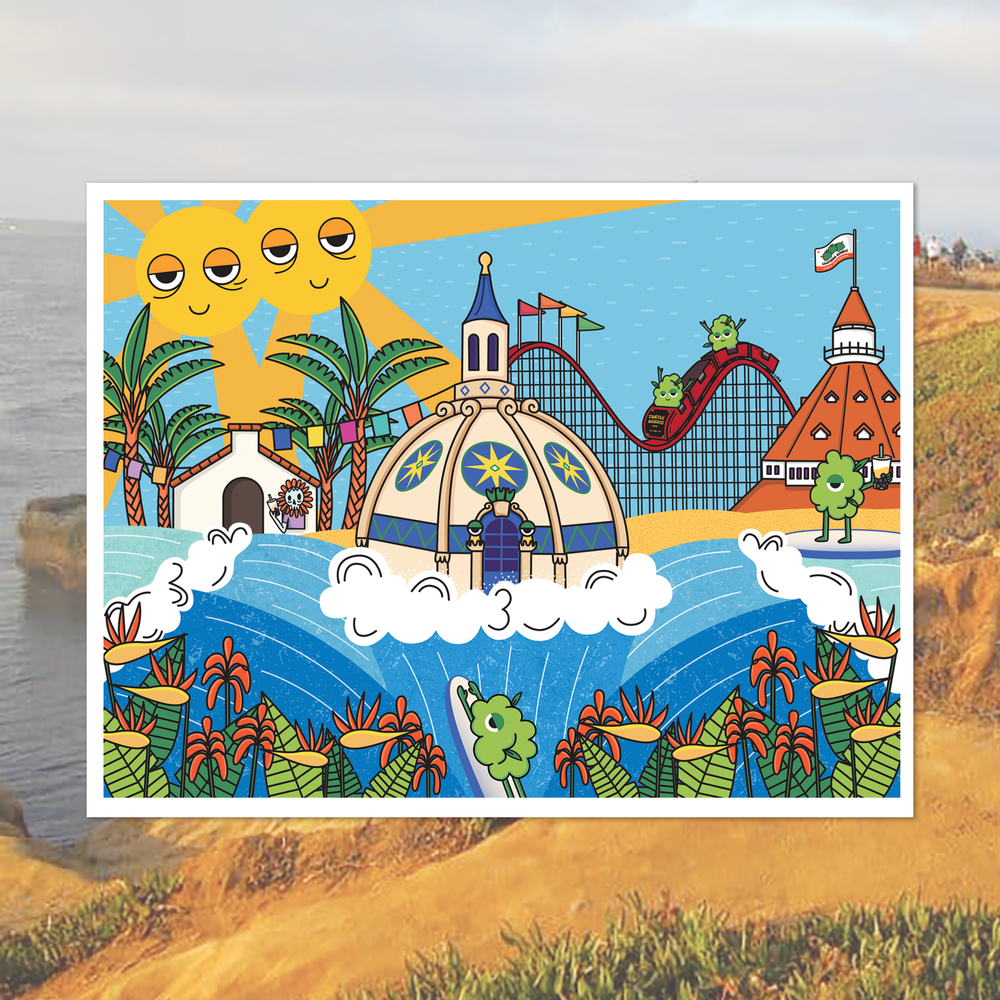Sun Diego Poster — Turtle Heights