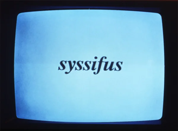 Kay Rosen, Sisyphus , 1991. Courtesy of Krakow Witkin Gallery.