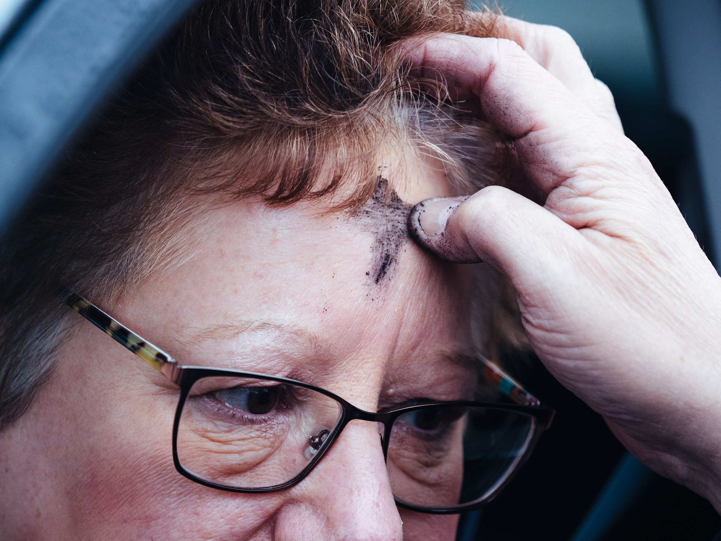  For the sixth year running, Faith Lutheran Church in White Oak held its annual “drive through ashes,” where people could receive ashes for Ash Wednesday, in the front parking lot of the church without having to leave their cars on Feb., 26, 2020.  