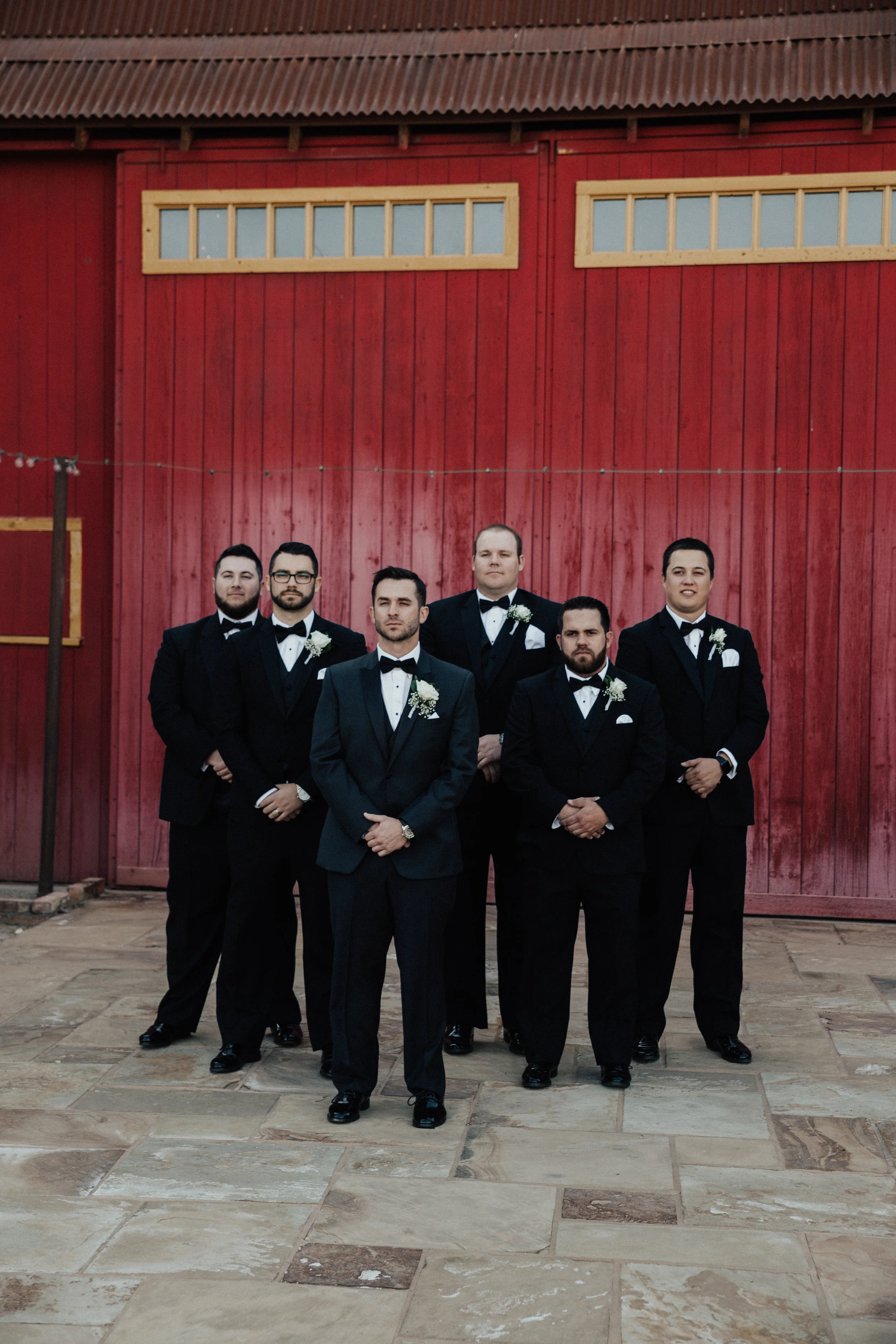 The groom, and groomsmen.