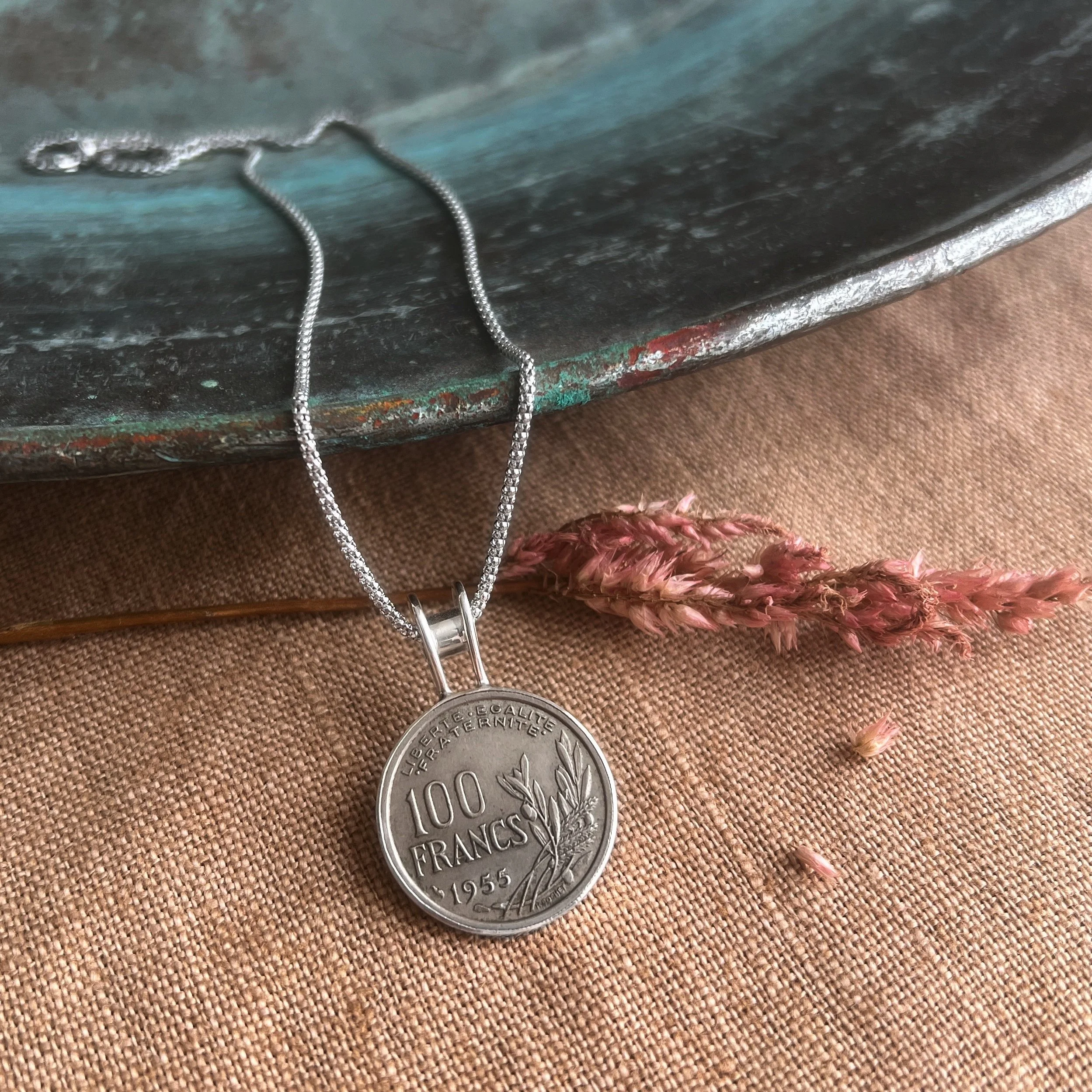 1955 French Coin Necklace