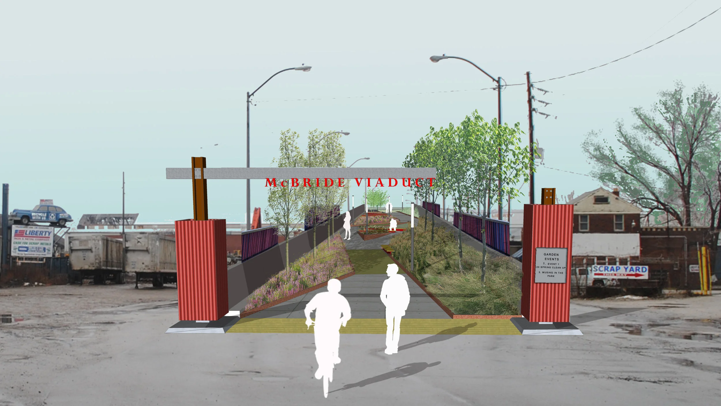 Landscape Architect, Michael Beightol, envisions a south entrance for the #ErieViaduct.