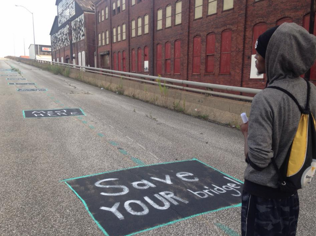 Young man ponders the message.