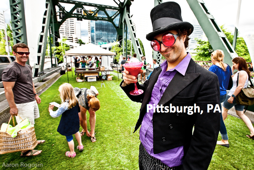 Erie's Matt Lebovich needs to be the master of ceremonies at a Viaduct party. 