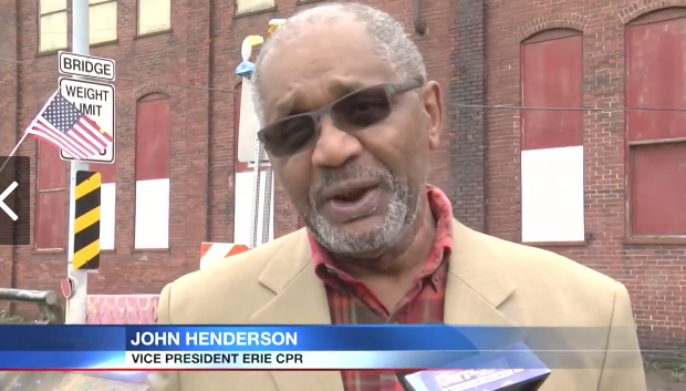 ErieCPR Vice-President John Henderson says it makes sense to keep the Viaduct as a safe foot path over the railroad tracks. 