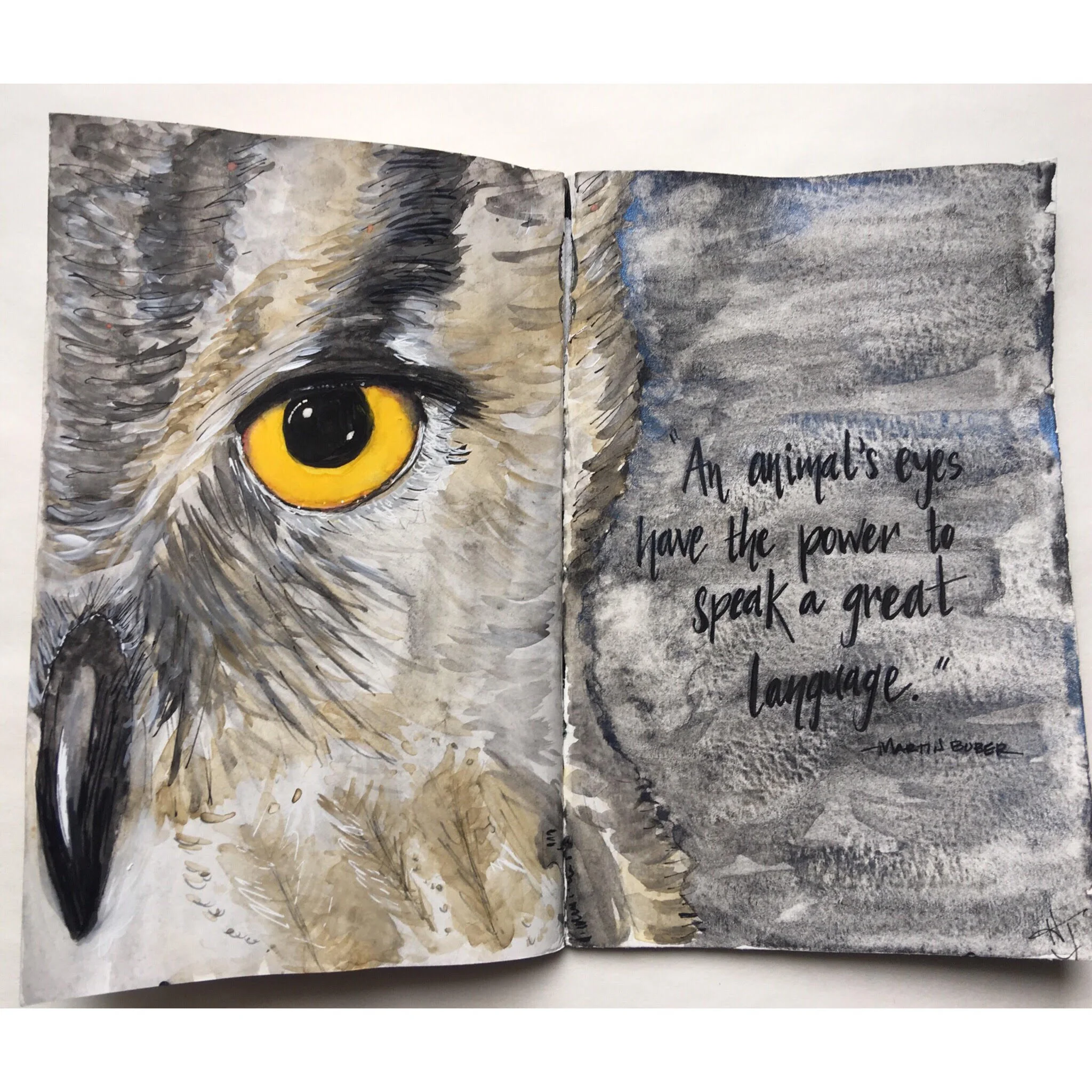 This is the latest owl I have created. I am struck by the difference between this owl and the one in the fourth image. Daily practice is important for growth. This owl has reinforced this lesson for me. 