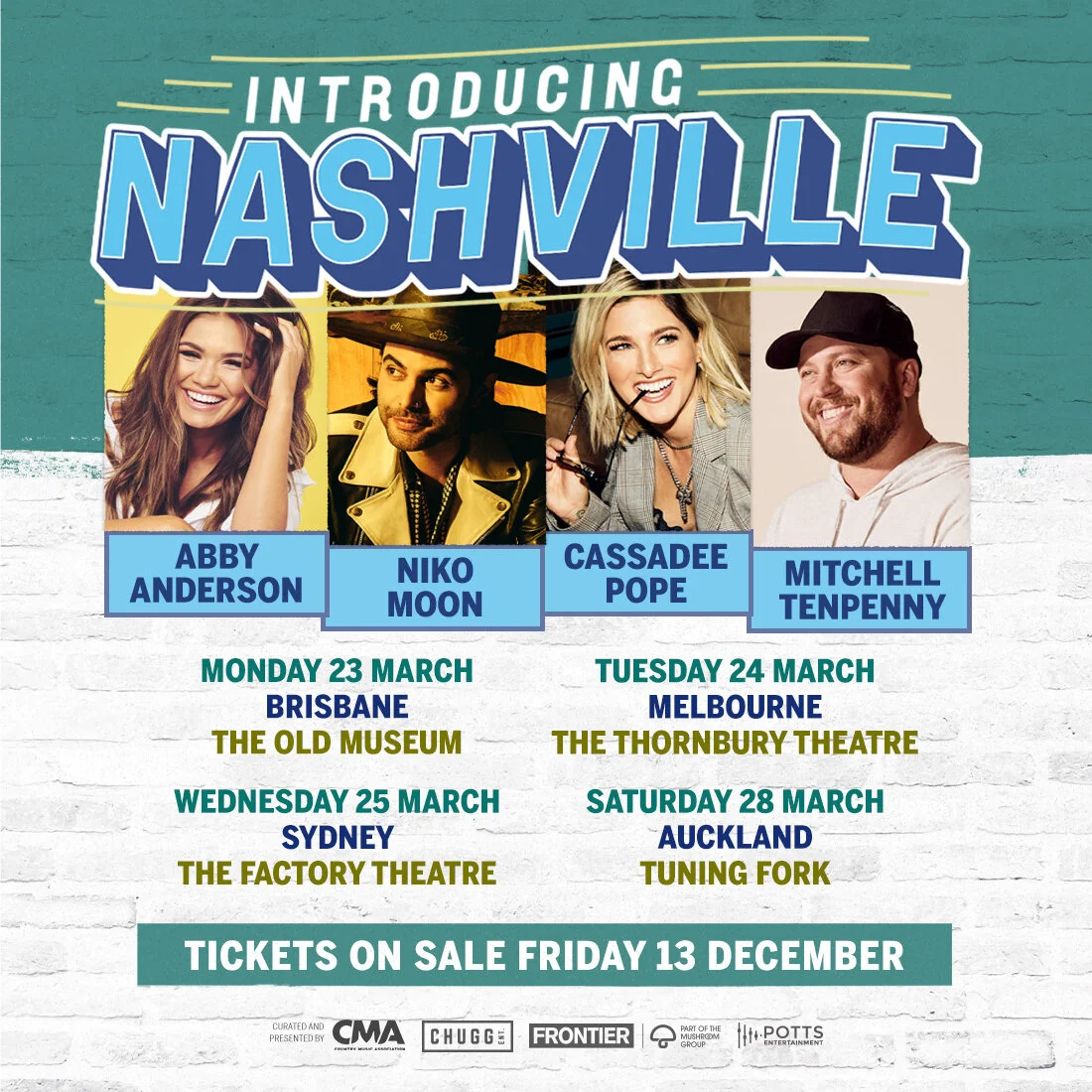 Introducing Nashville - Intimate Artist Series Returns to Australia-New Zealand March 2020