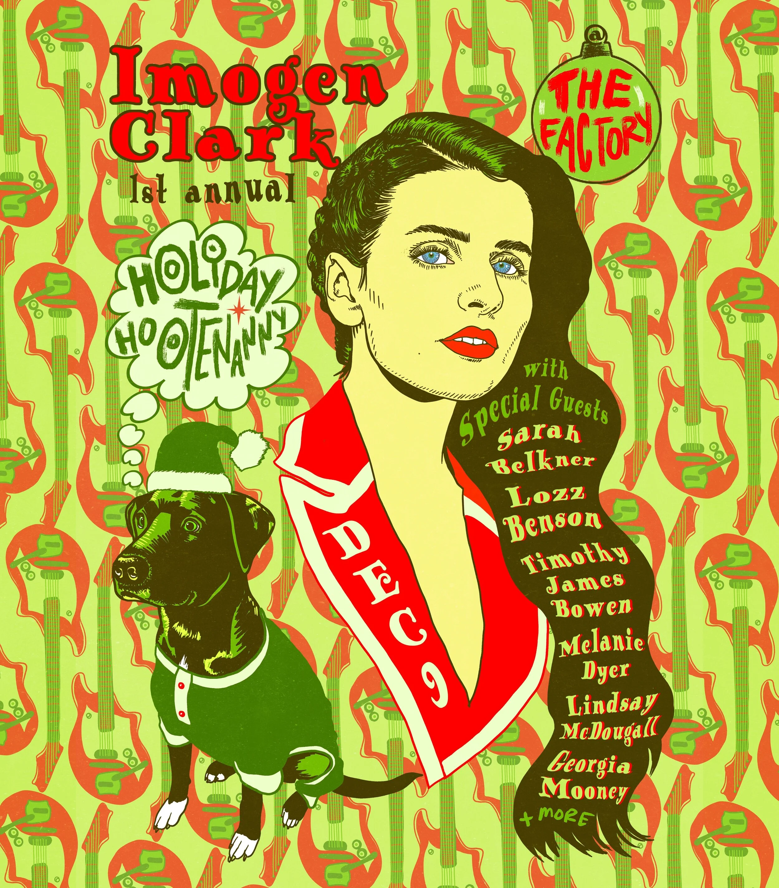 Imogen Clark announces 1st Annual Holiday Hootenanny show!