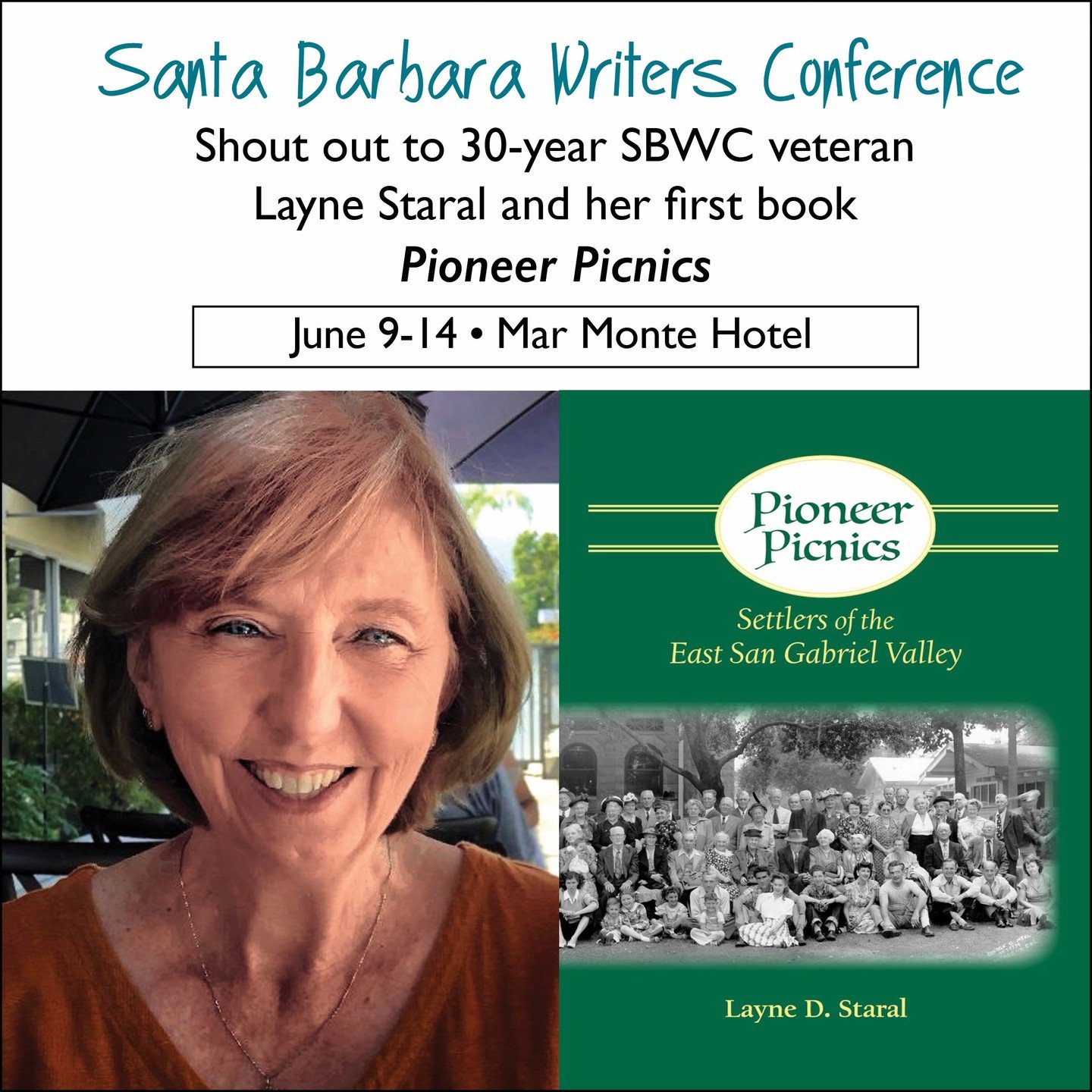 Go, Layne Staral!
What began as a series of articles on Layne D. Staral's family history became the larger story of the settling of Henry Dalton's Ranchos Azusa and San Jos&eacute;. Thousands of books have been published by attendees of SBWC over the