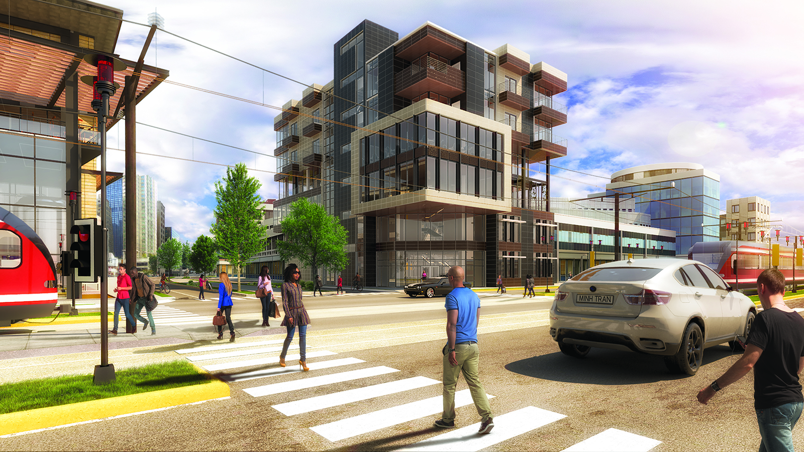 Completing the Iris Complex, at the intersection of Millennial Curve and Axis Avenue; this is where Arboria Library stands.