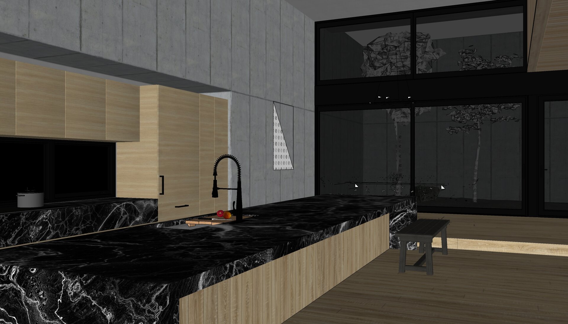 Concrete Box House Kitchen View 2 Screenshot.jpg