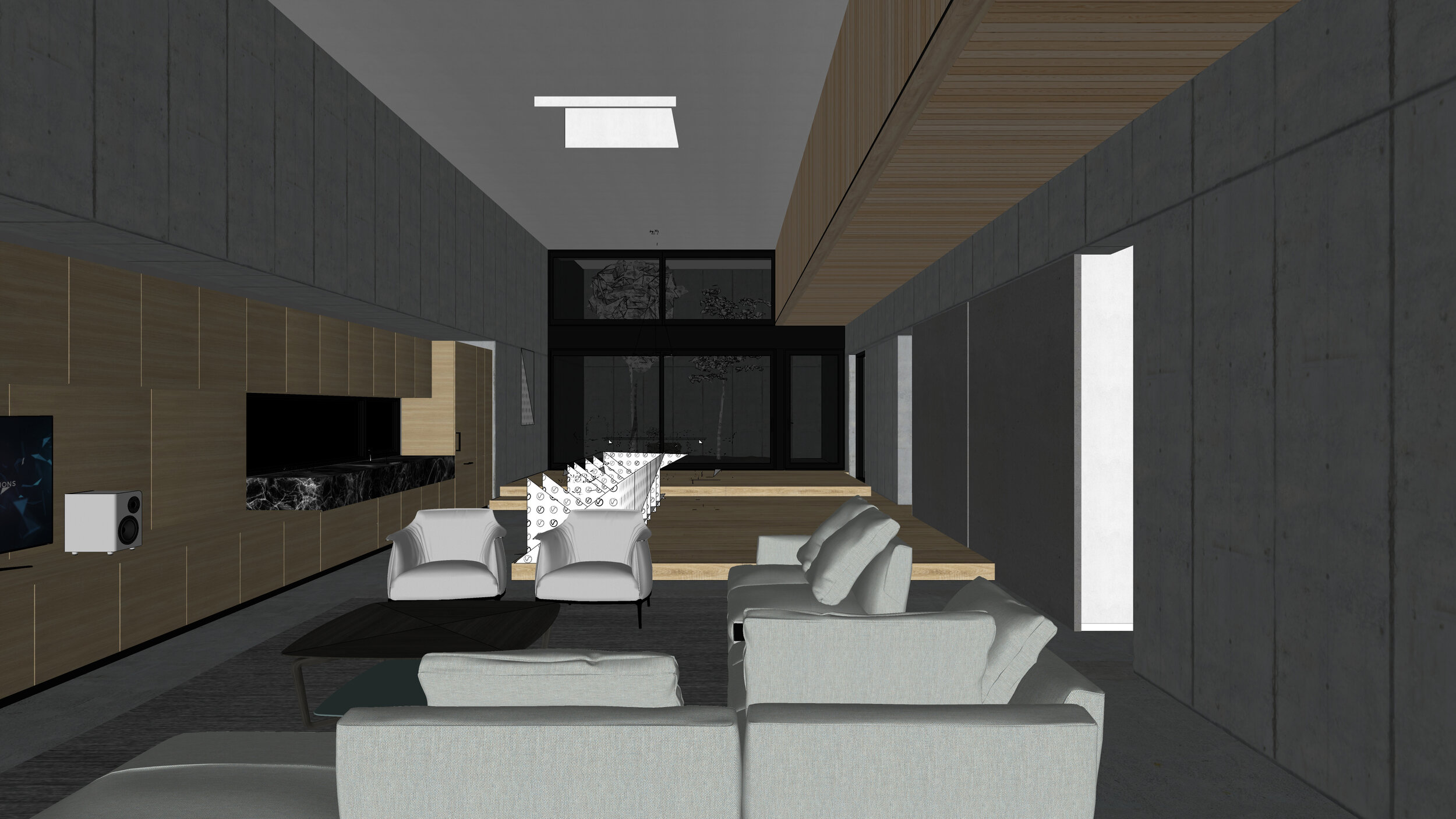 Concrete Box House Living Room View 1 Screenshot.jpg