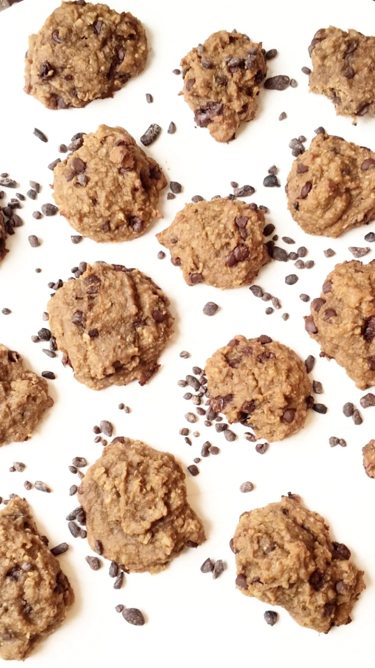 Healthy Oatmeal Banana PB & Chocolate Chip Cookies