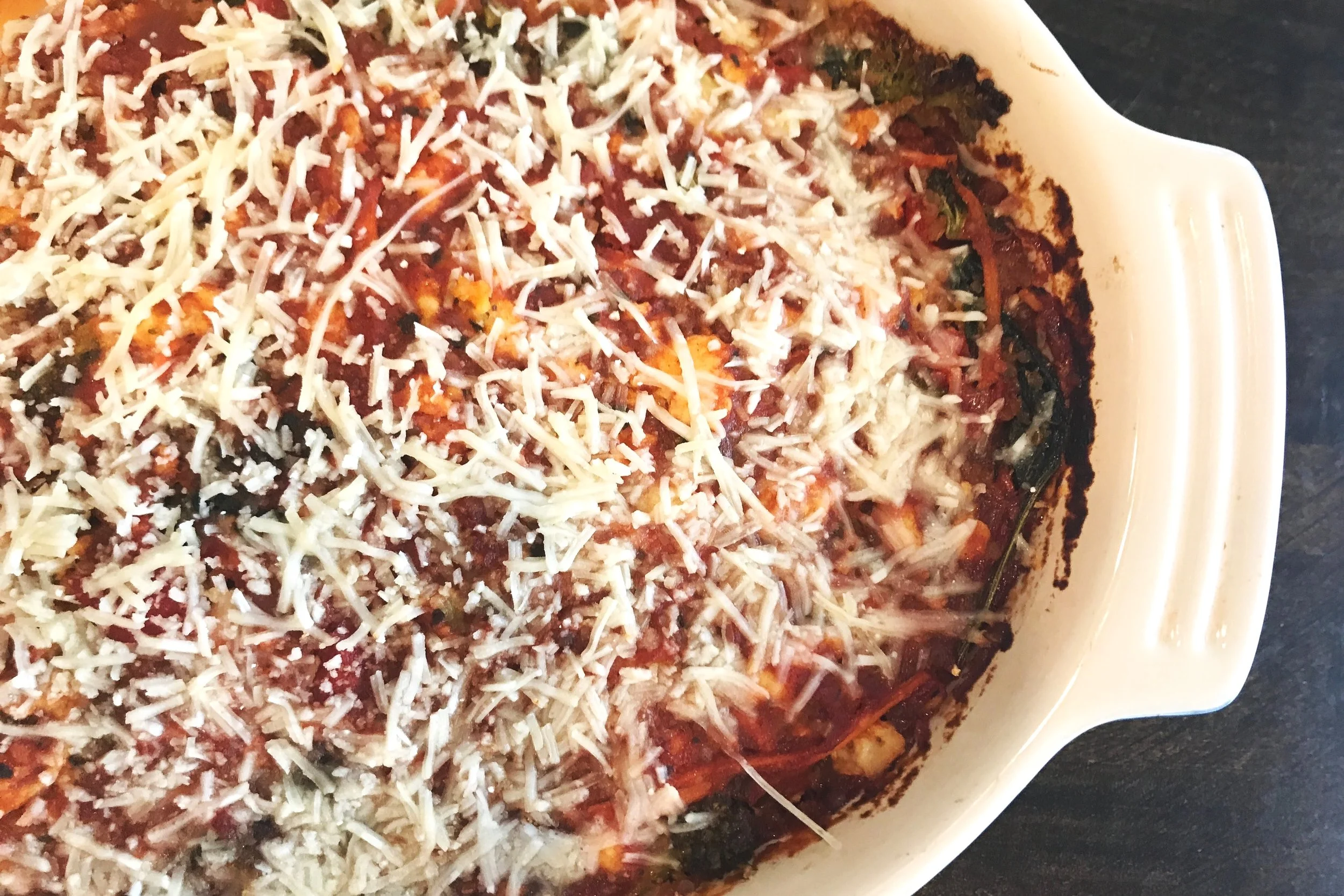 Italian Eggplant Quinoa Bake