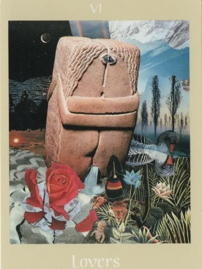 The Lovers (VI) from the Voyager Tarot deck, created by James Wanless with Ken Knutson. My Life Card.