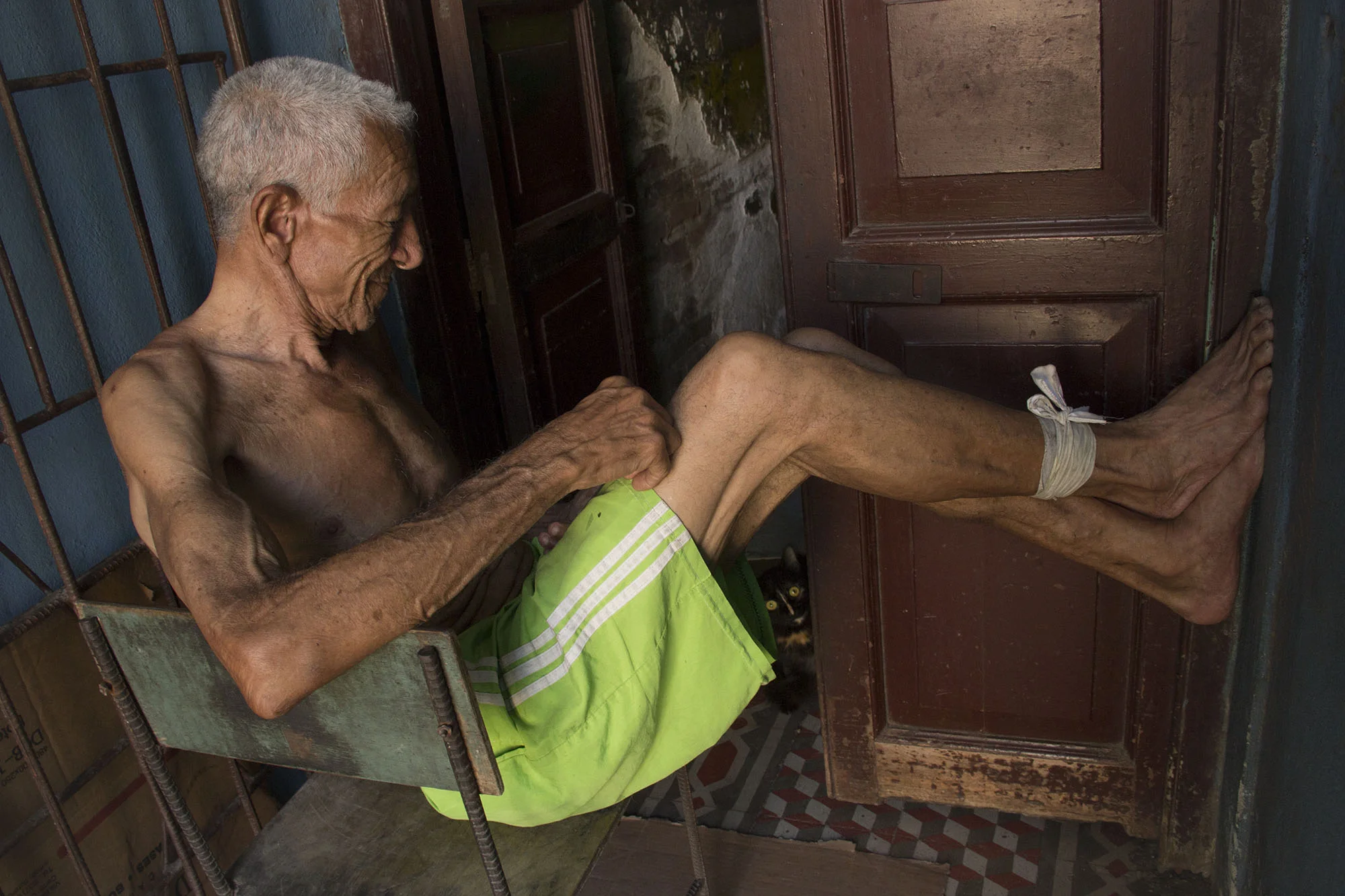 Recovering Man and His Cat