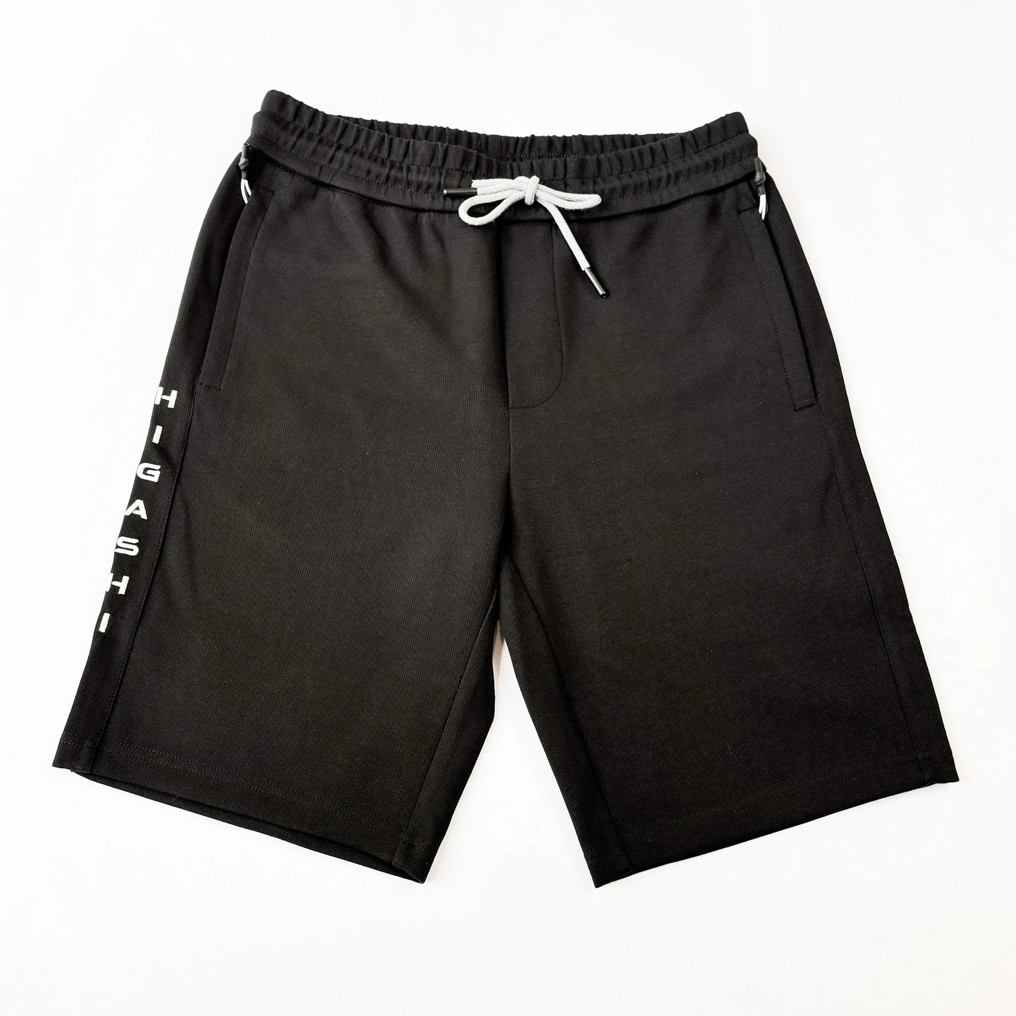 Elevate Your Training and Everyday Comfort with Higashi Men’s Side Zip Sweatshorts – Jet Black