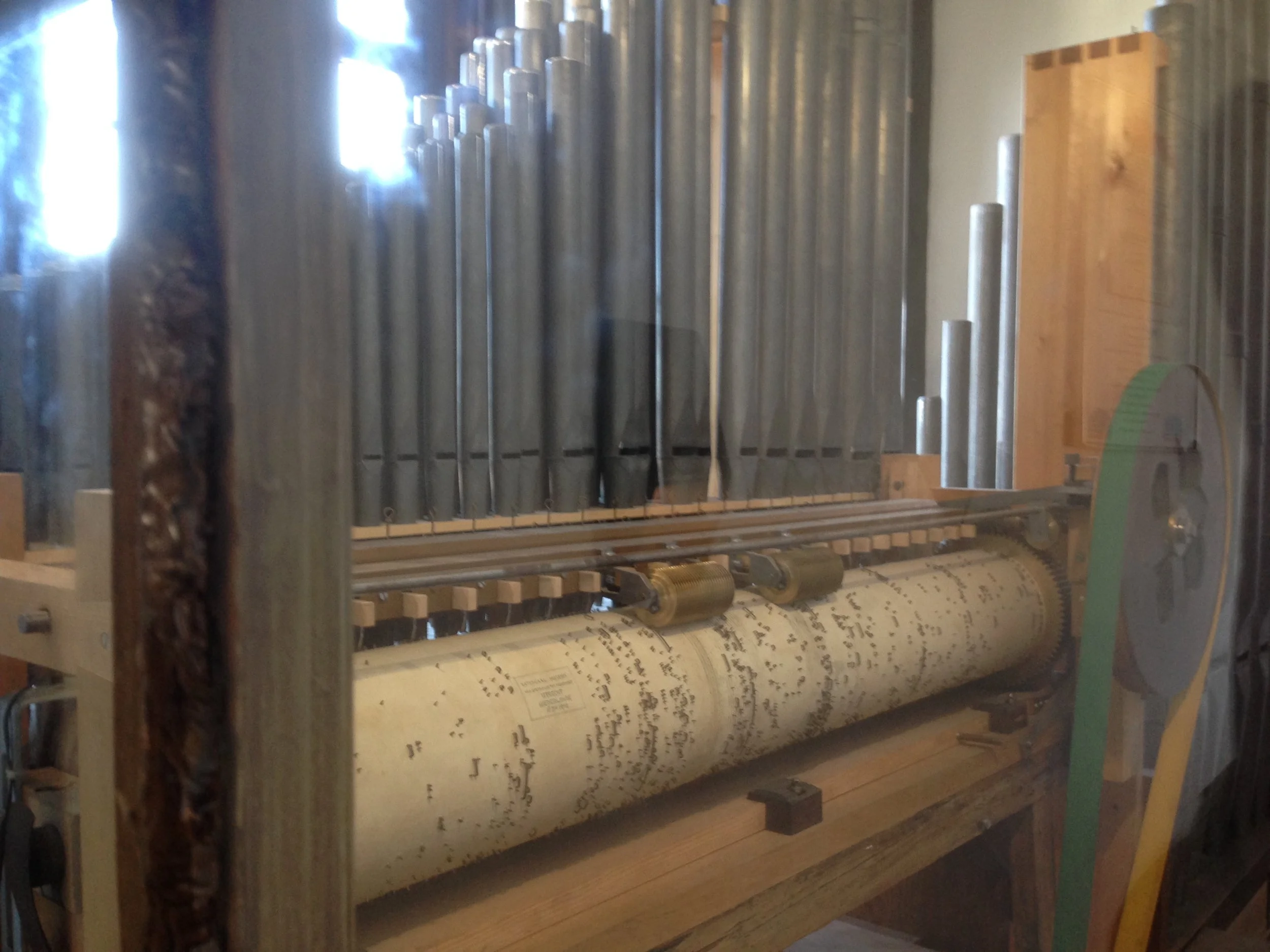 Scroll player used to play the castle chimes.