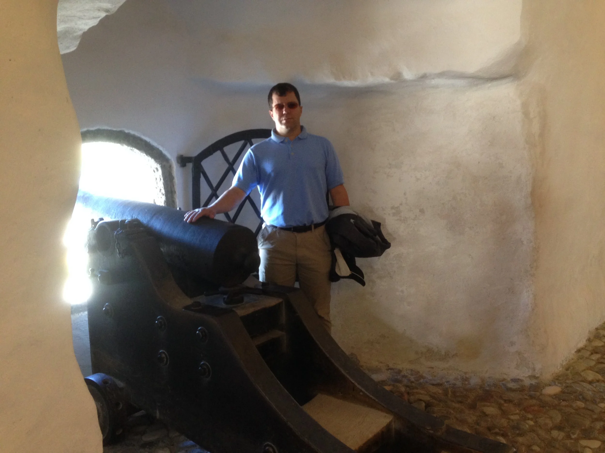 Cannon used for castle defense.