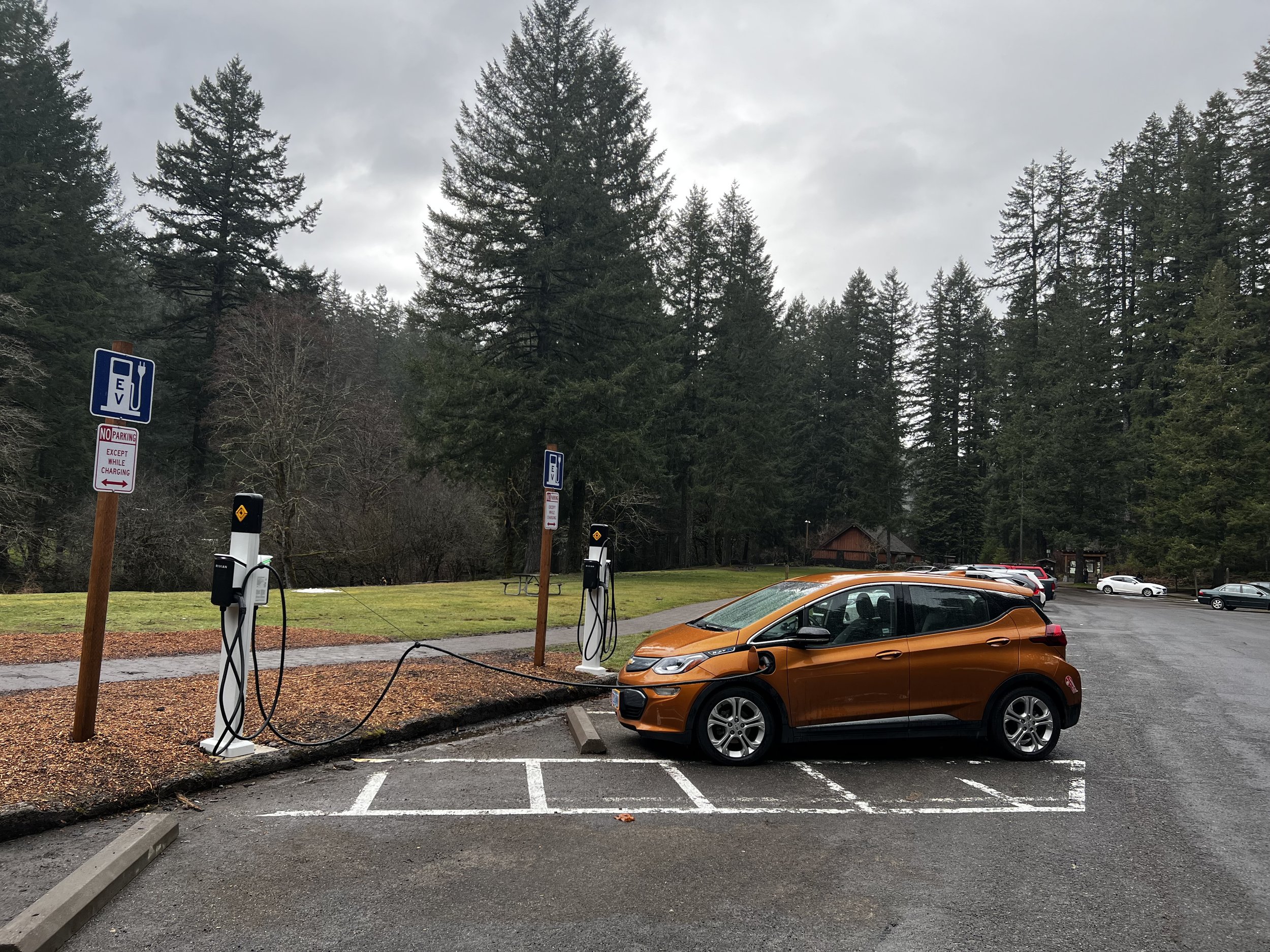 Four EV Charging Stations