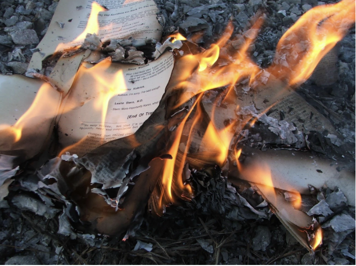 Books Are Being Burned