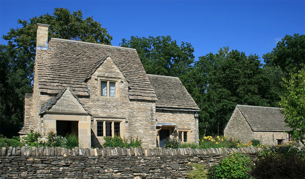 Cotswold Cottage moved from southwestern England.