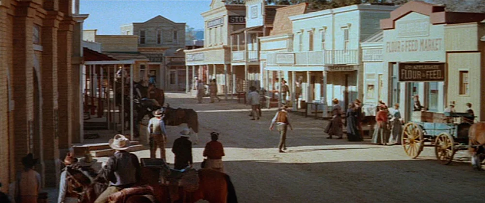 The western town in the original 1973 film.