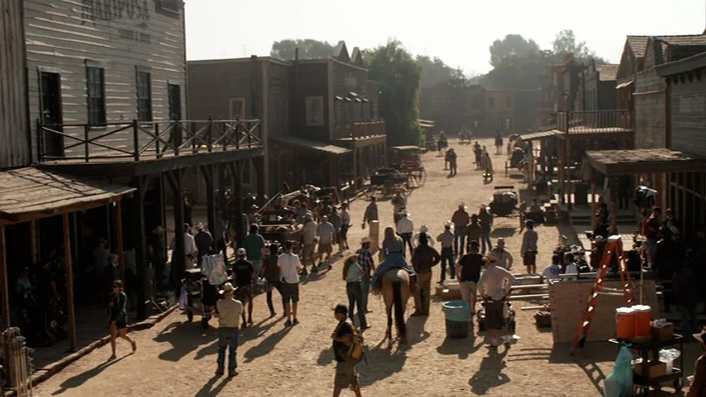 Shooting the first season of Westworld .