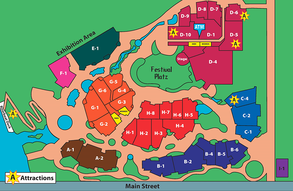 Map of the River Place Shops.