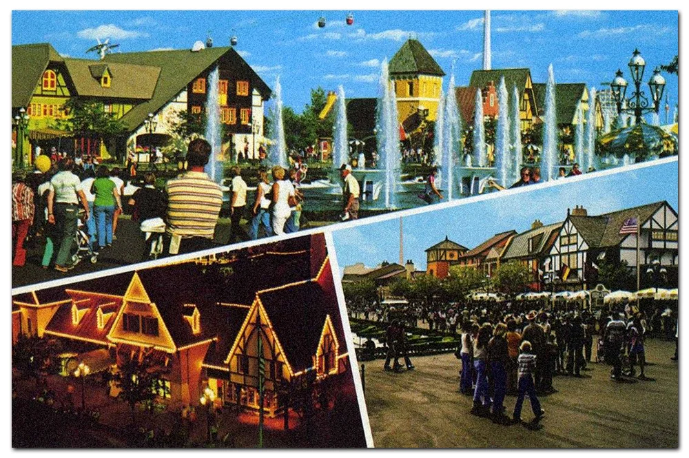 Vintage postcard, International Street .