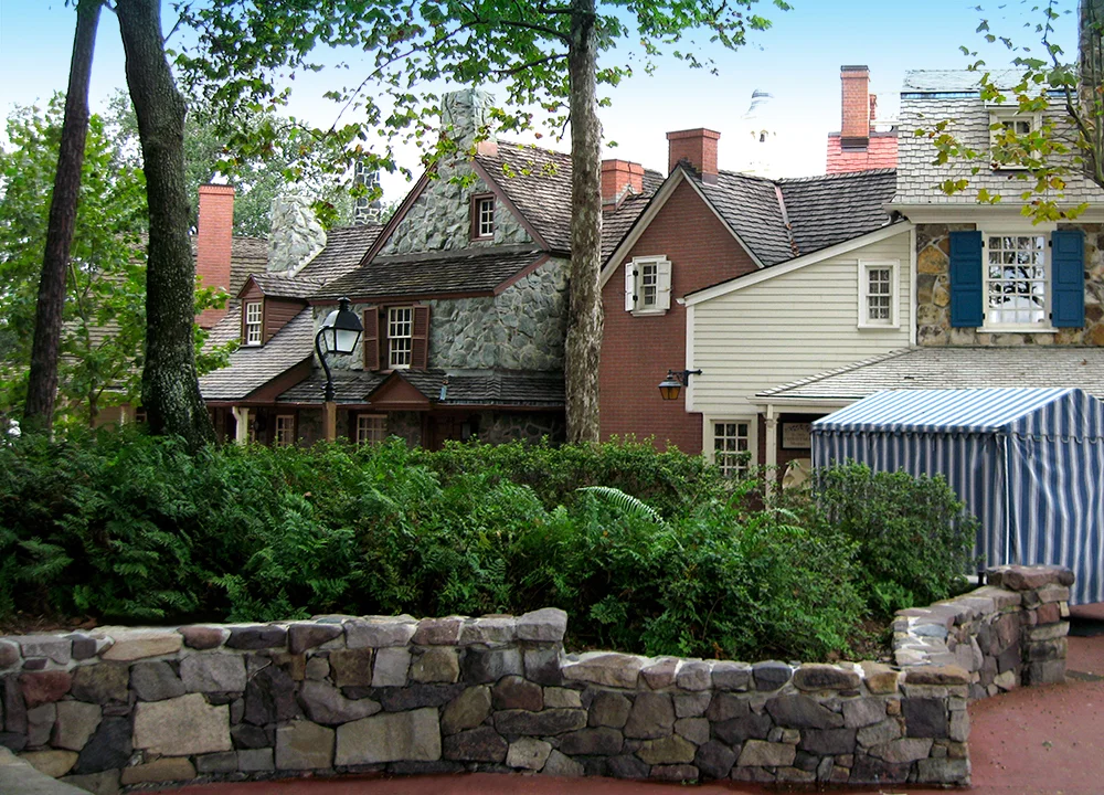 Imported slate at Liberty Square, The Magic Kingdom, Walt Disney World, 2007.