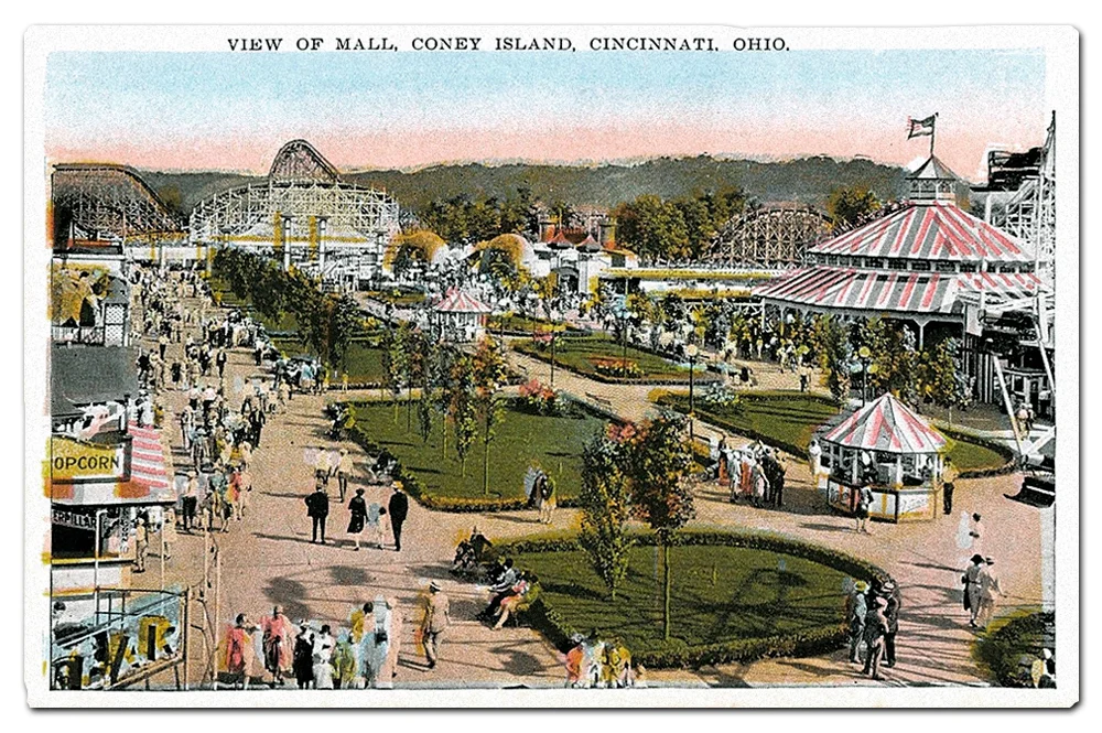 Vintage postcard, Cincinnati’s Coney Island.