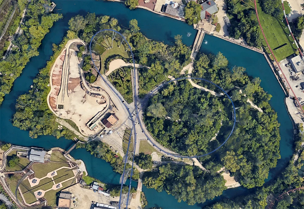 Adventure Island, satellite view.