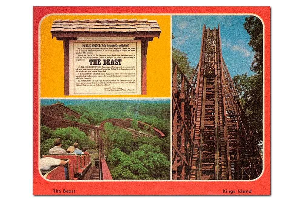 Vintage postcard, The Beast .