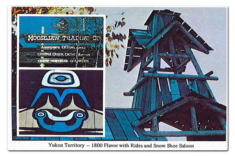 Vintage postcard, Yukon Territory .