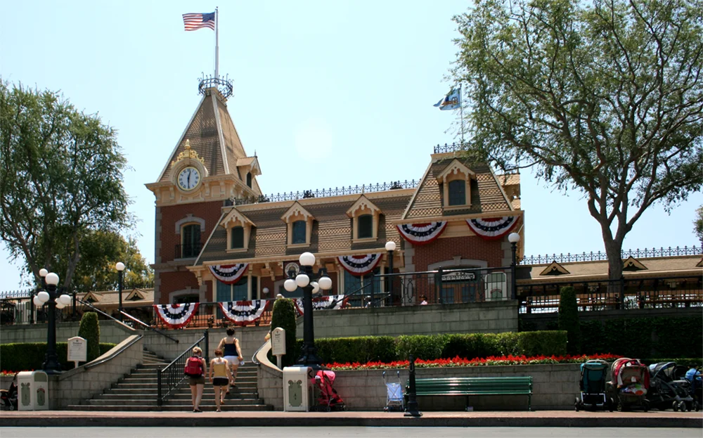 Disneyland’s Main Street Station, 2007.
