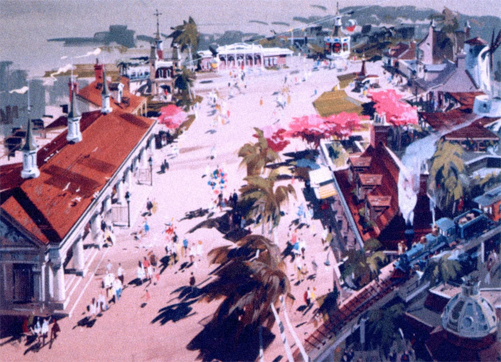 Concept painting of the Orleans Place area.